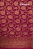 Pure Handloom Zari Butta Banarasi Crepe Silk Saree